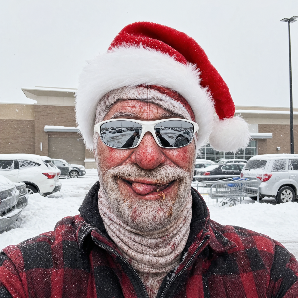 Drunk Santa Christmas mask