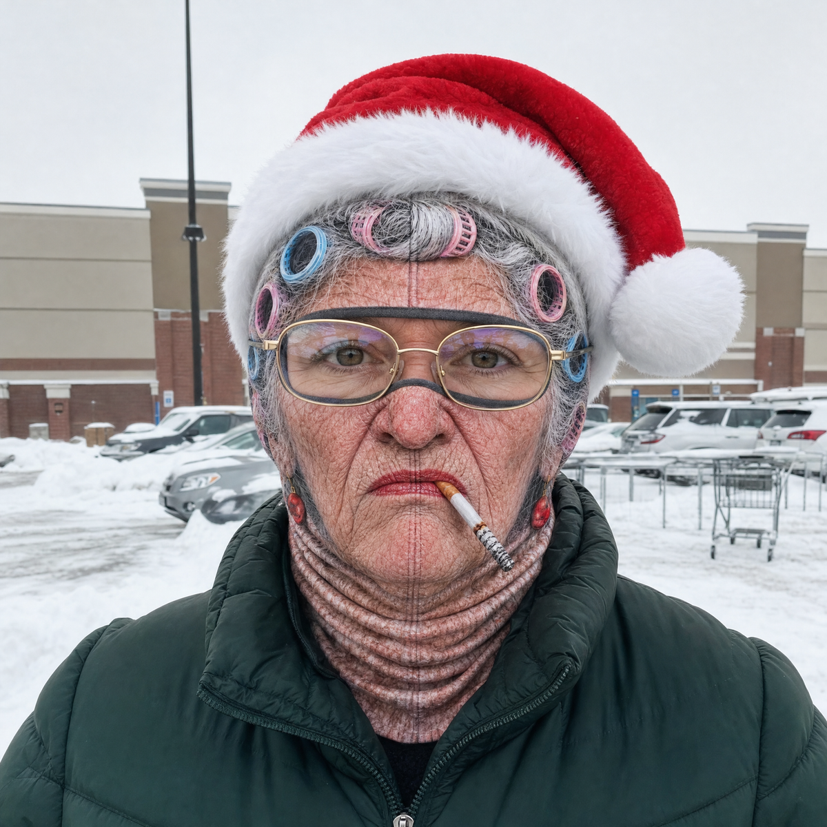 Grandma Claus Christmas mask