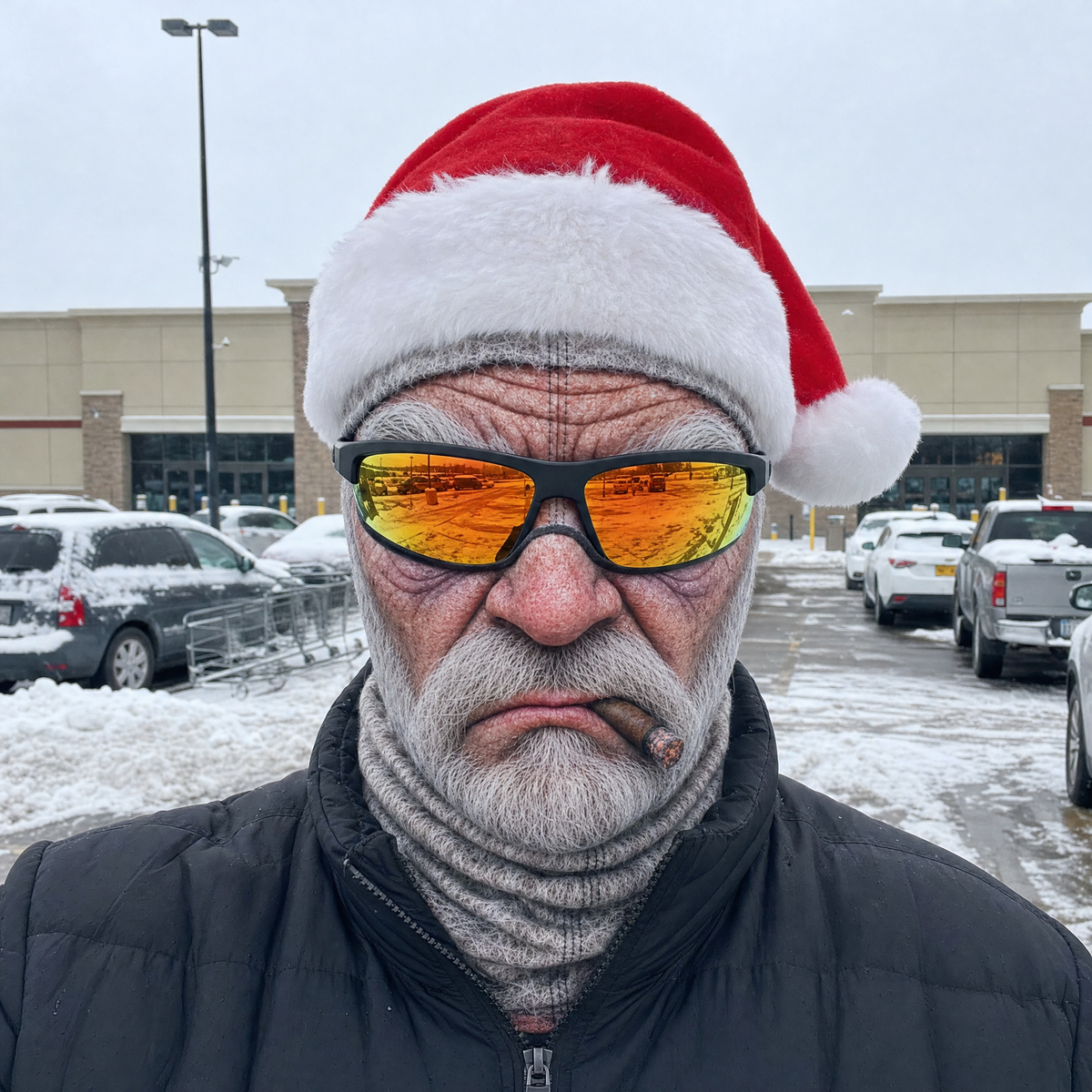 Grumpy Santa Christmas mask