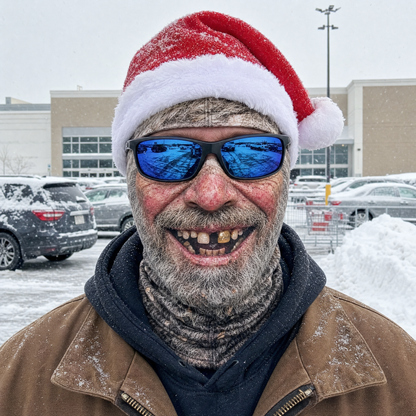 Hillbilly Santa Christmas mask